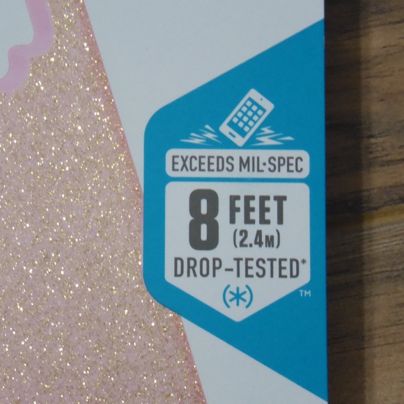 Samsung Galaxy S9 clear glitter phone case - Picture 3 of 6